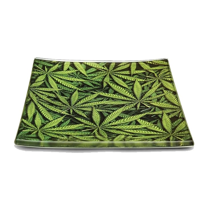Tempered Glass Rolling Tray - Vibrant Design